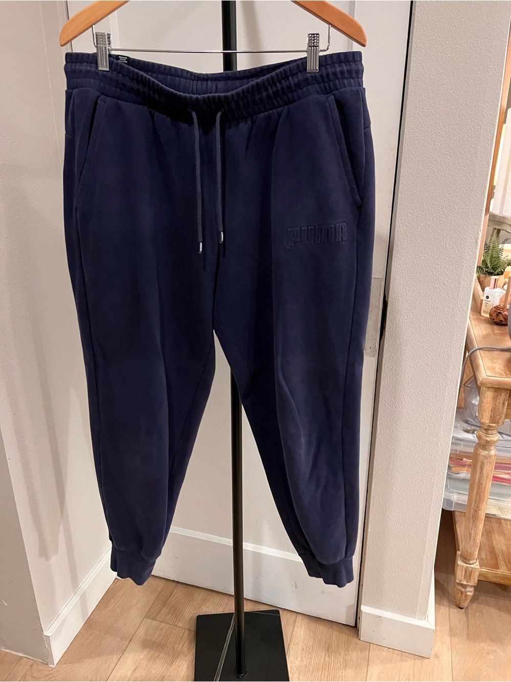 Puma Navy Blue Men's Jogger Sweatpants